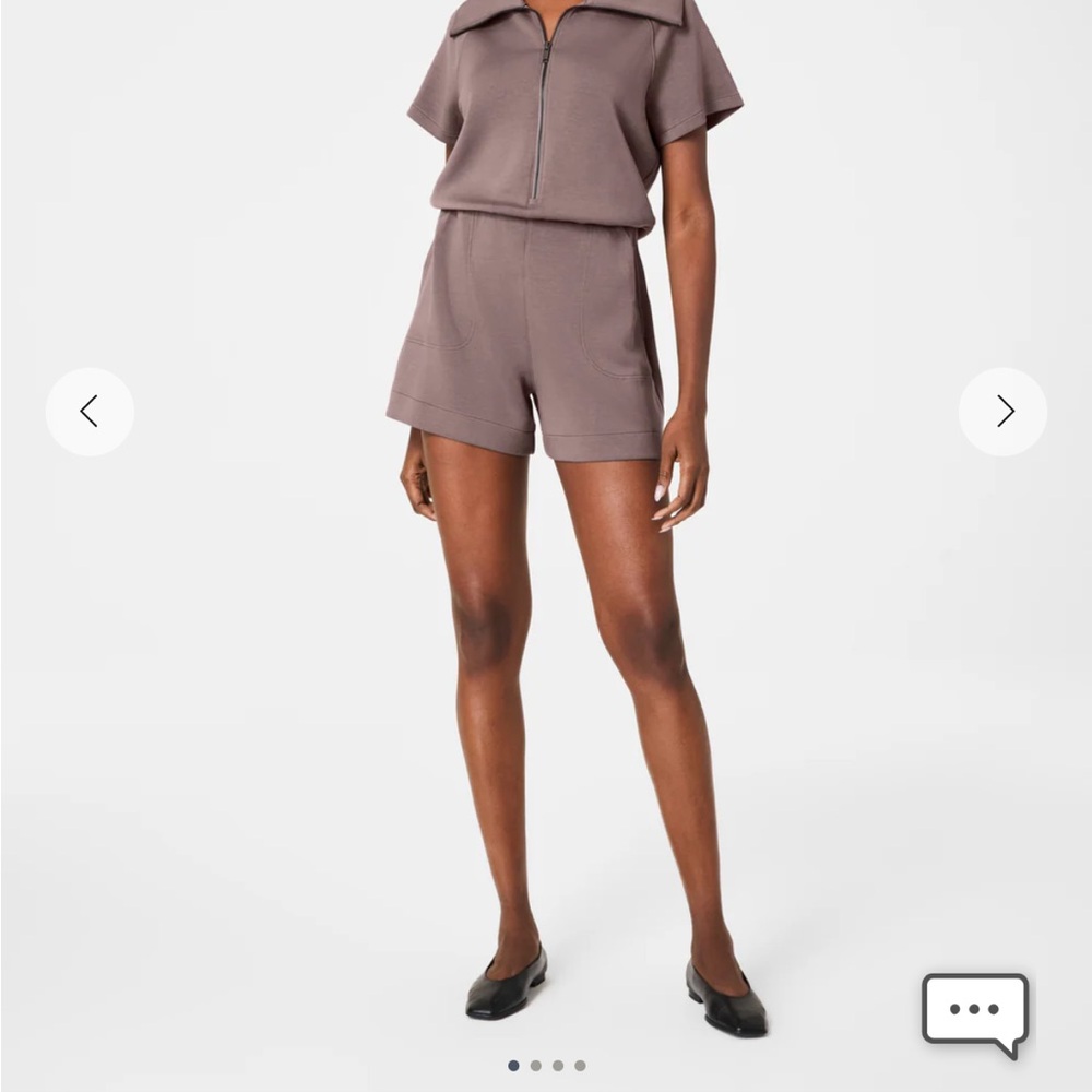 Spanx Airessentials Half-Zip Jumpsuit Romper